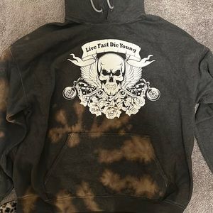 gray/bleached Rue 21 hoodie, size Xlarge